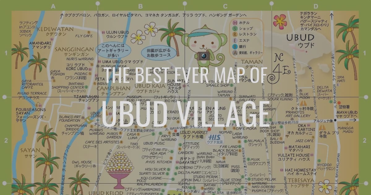 Best Ever Map of Ubud Village